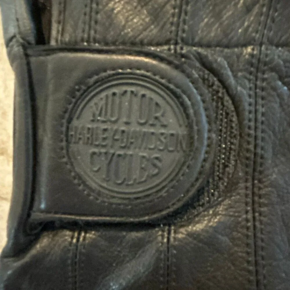 HARLEY DAVIDSON Leather Gloves Size L
